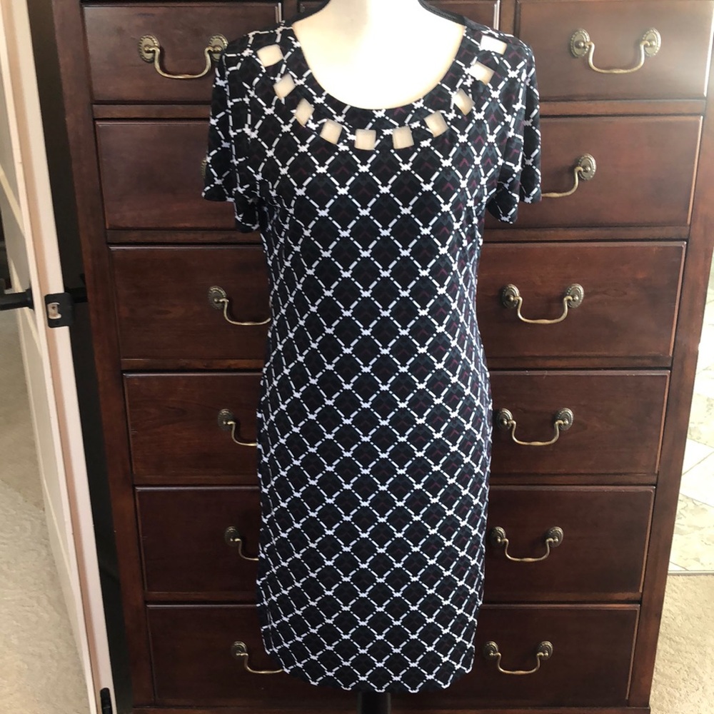 🌺NWOT🌺 41 Hawthorn fully lined Sz M dress with lattice neckline and more!